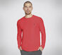 GO DRI All Day L/S Diamond Tee Solid, GUNMETAL / ROOD, large image number 0
