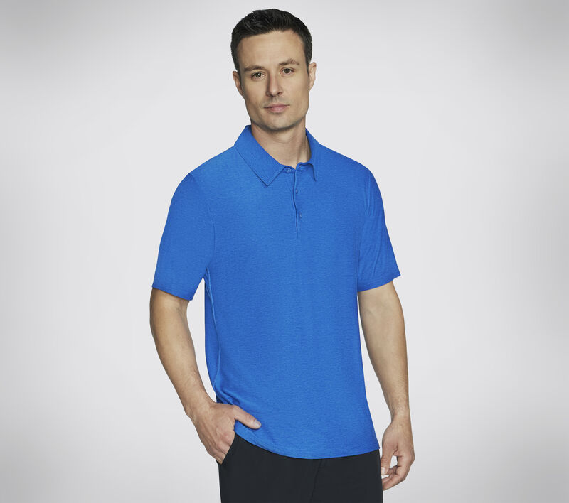 GO DRI All Day Polo, BLAUW / GROENTE, largeimage number 0