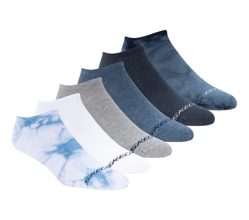 Cotton Tie-Dye No-Show Socks - 6 Pack |