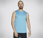 GO DRI Charge Muscle Tank, BLAUW / GROENTE, large image number 0